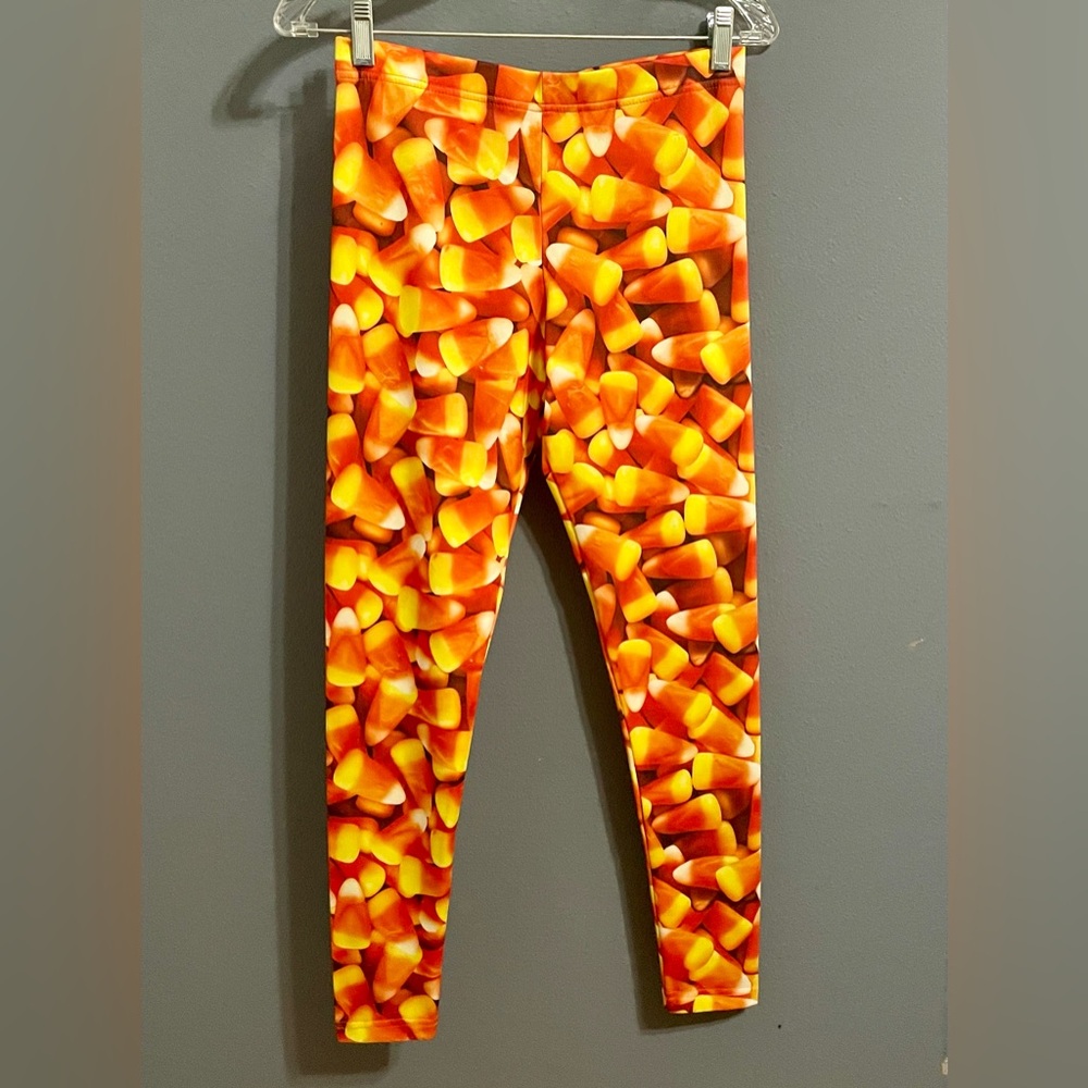 Halloween Candy Corn Leggings Womens Size M By Modern Lux